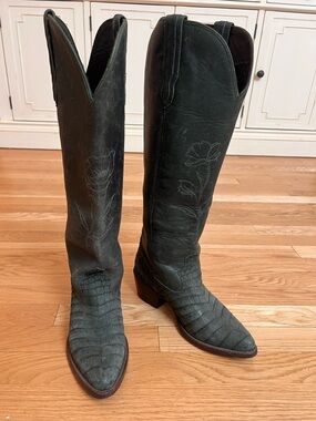 Kristopher Brock x Tecovas Green croc Abby’s